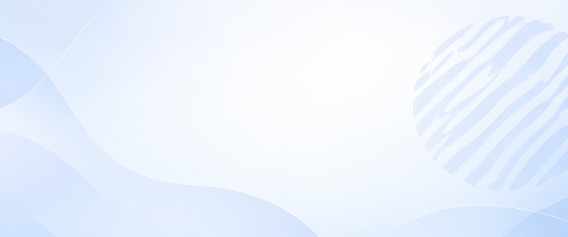 Abstract light blue background with flowing curves and diagonal stripes pattern
